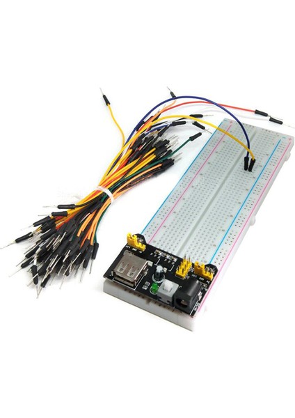 Takım MB102 Yüksek Kaliteli Breadboard Güç Modülü 830 Nokta 65 Jumper Kablosu (Yurt Dışından) modelleri