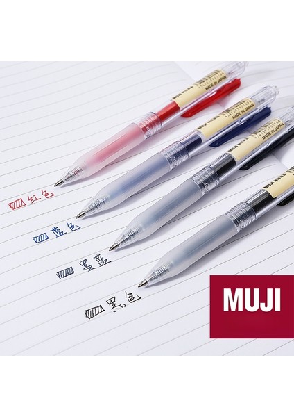 Japonya Mujı 100% Orijinal Preslenmiş Jel Kalem(Siyahmavikırmızı）1 Adet (Yurt Dışından) fiyatları