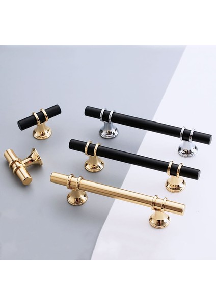 Modern Alüminyum Alaşımlı Siyah Altın Kapı Kolları Dolap Katı Çekmece Kolları Işık Lüks Dolap Kapı Kolları Ev Dekorasyon Için (Yurt Dışından) fiyatları