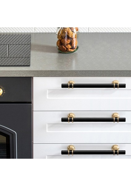 Modern Alüminyum Alaşımlı Siyah Altın Kapı Kolları Dolap Katı Çekmece Kolları Işık Lüks Dolap Kapı Kolları Ev Dekorasyon Için (Yurt Dışından) indirimleri