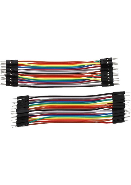 Fs-40 x 10 cm Devre Tahtası Jumper'ları Fiş Erkek - Erkek Jumper Telleri Kablolar (Yurt Dışından)