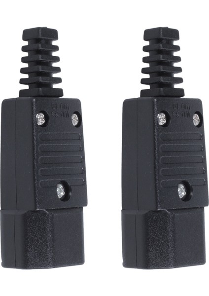 Siyah IEC-320 C14 Erkek Fiş Ac Giriş Soket Konnektörü 250V 10A (Yurt Dışından)