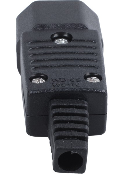 Siyah IEC-320 C14 Erkek Fiş Ac Giriş Soket Konnektörü 250V 10A (Yurt Dışından)