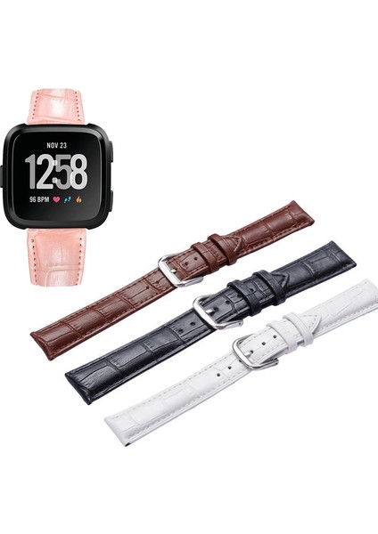 Betty Becky Fitbit Versa 2 / Versa Lite / Versa 1/ Se Için Kaliteli Deri Kayış Saat Bandı (Yurt Dışından)