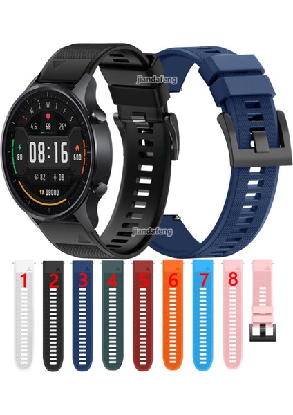 Betty Becky Xiaomi Mi Watch Color Için Spor Silikon Kayış Dokulu Bant (Yurt Dışından)