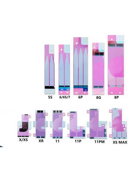 Takım Yeni Su Geçirmez Yapışkanlı Etiket iPhone 13 12 Mini 11 Pro Max 6s 7 8 Artı x Xr Xs Max LCD Ekran Çerçevesi Çerçeve Mühür Bant Tutkal + Pil Etiketi (Yurt Dışından) modelleri