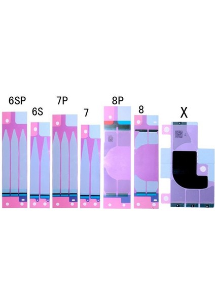 Takım Yeni Su Geçirmez Yapışkanlı Etiket iPhone 13 12 Mini 11 Pro Max 6s 7 8 Artı x Xr Xs Max LCD Ekran Çerçevesi Çerçeve Mühür Bant Tutkal + Pil Etiketi (Yurt Dışından) fırsatları