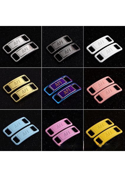 Af1 Logo Renkli Metal Ayakkabı Bağı Tokası Spor Ayakkabı Pin Dekorasyon Logo Aksesuarı (Yurt Dışından) fırsatları