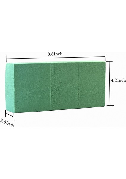 Pratik Çiçek Tuğla Kuru Çiçek Köpük Blok Düğün Bahçe El Sanatları Buket Yeşil (Yurt Dışından)