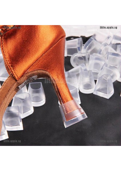 [lı] 1-5 Çift Şeffaf Düğün Yüksek Topuk Ayakkabı Koruyucu Stiletto Kapak Tıpalar [lesg] (Yurt Dışından)