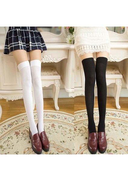 Sun Kadın Ekstra Uzun Çizme Çorap Diz Üstü Uyluk Lise Çorabı (Yurt Dışından) modelleri
