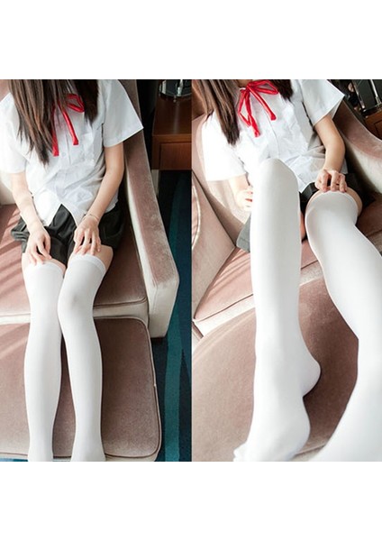 Sun Kadın Ekstra Uzun Çizme Çorap Diz Üstü Uyluk Lise Çorabı (Yurt Dışından) fırsatları