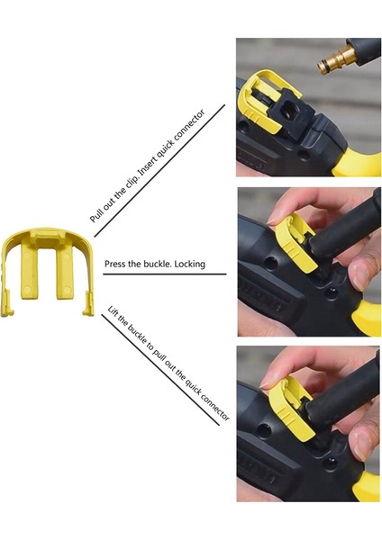 Arelene 5 Adet C Klipler Konektörü Değiştirme Karcher K2 K3 K7 Araba Ev Basınçlı Yıkama Tetik Ev Temizlik Araçları (Yurt Dışından)