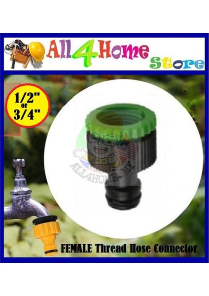 4x Hortum Bağlantı Seti Dış Mekan Bahçe Hortum Borusu 1/2 (Yurt Dışından)