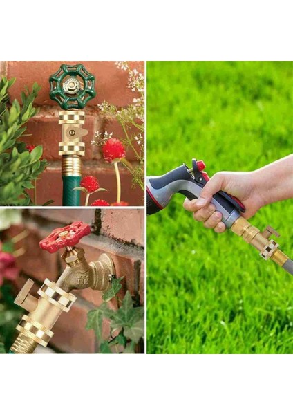 Sonsuza Hortum Boru Ayırıcı Sulama Sulama Pirinç Küresel Vana Sulama Ekipmanları Sulama Hortumu Konnektörü (Yurt Dışından) indirimleri