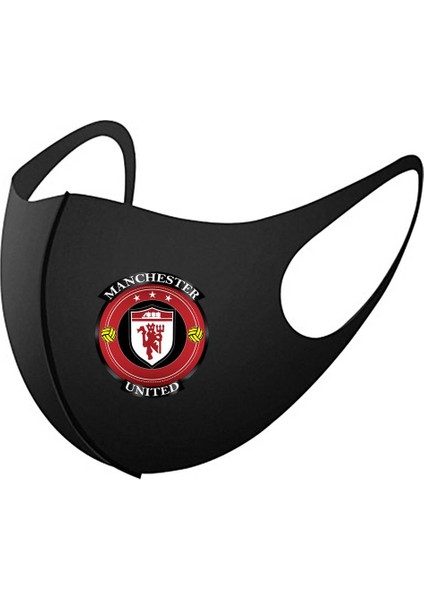 Manchester United Yüz Maskesi Siyah Unisex Yıkanabilir ve Yeniden Kullanılabilir Kore Tarzı Anti-Toz Moda Yumuşak Buz Ipek Pamuk (Yurt Dışından) fırsatları