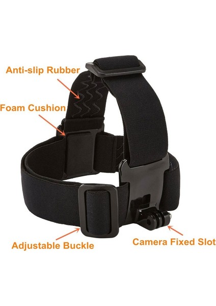 Gopro Için Elastik Kafa Kayışı Go Pro Kamera Için Kaymaz Ayarlanabilir Kemer Montajı (Yurt Dışından) fırsatları