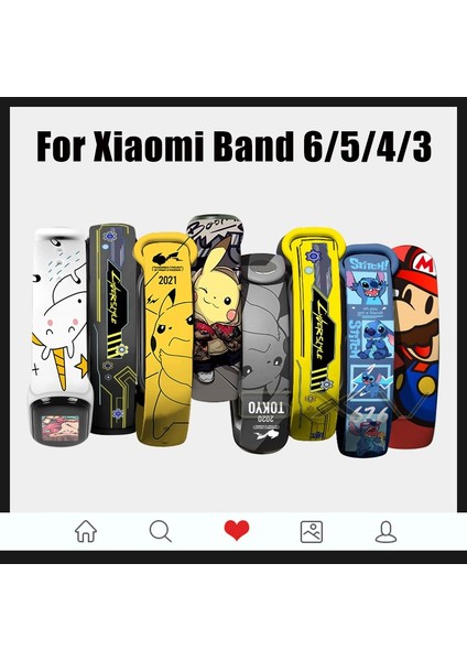 Karikatür Baskı Kayışı Xiaomi Mi Band 6 5 4 3 Bileklik Pokemon Pikachu Silikon Bant Yedek Kayış Xiaomi Miband 6/5 Band Aksesuarları (Yurt Dışından) modelleri