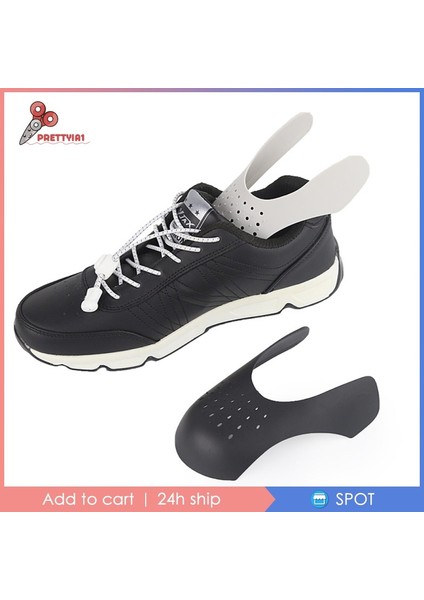 Çift Ayakkabı Kalkanları Spor Ayakkabı Koruyucu Kırışık Önleyici Ayakkabı Baş Ayak Koruması (Yurt Dışından)