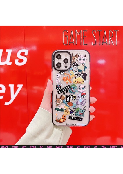 Hazır Stok Casetify Pokmon Yumuşak Silikon Tpu Kılıf iPhone Için 13 Pro Max 12 11 Pro Max Xr x Xs Max 7/8 Artı SE2020 12 Mini Moda Sanat Karikatür Darbeye Dayanıklı Şeffaf Kapak (Yurt Dışından) indirimleri