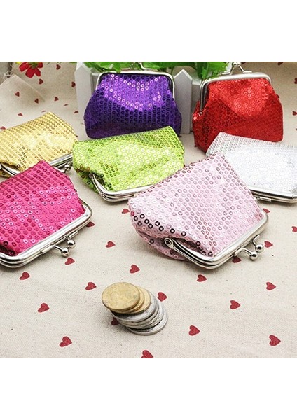Kadın Madeni Para Cüzdanı Simli Kullanışlı Tokalı Mini Cüzdan (Yurt Dışından) indirimleri
