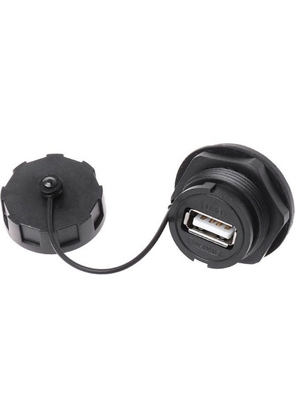 USB Dişi Soket Fişi Panel Montaj Adaptörü USB 3.0 Su Geçirmez Konektör IP68 (Yurt Dışından)