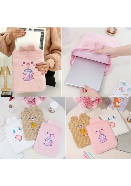 Peluş 11 Inç Tablet Kılıfı iPad Koruyucu Kılıf Için Taşınabilir Dizüstü Bilgisayar Tutucu Çanta (Yurt Dışından) fiyatları