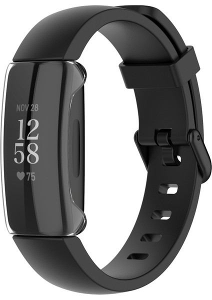 Betty Becky Fitbit Inspire 2 Watch Pc Sert Kaplama Için Ekran Koruyucu Çerçeve Tam Kılıf (Yurt Dışından)