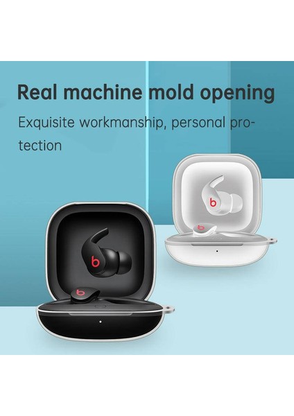 Beats Fit Pro Kulaklık Kutusu Için Uygun Kablosuz Bluetooth Koruyucu Tpu Şeffaf Yumuşak Kulaklık Şarj Kutusu Kanca (Yurt Dışından) fiyatları