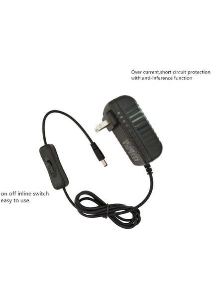 Geleneksel AC85-265V - DC12V 2A Abd / Ab / Ingiltere / Au Fiş Adaptörü, Anahtarlı ve Dc Dişi Konnektörlü (Yurt Dışından)