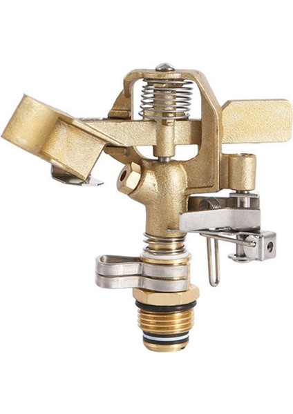 Pirinç Darbeli Yağmurlama Başlığı Ayarlanabilir 180 Derece Su Yağmurlama Çim Sulama Soğutma ve Toz Giderme (Yurt Dışından)