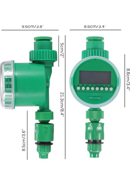 Elektronik Bahçe Sulama Zamanlayıcı LCD Ekran Bahçe Otomatik Sulama Kontrol Cihazı Istihbarat Sulama Kontrol Cihazı (Yurt Dışından)