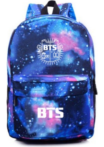 Kpop Bts BT21 Üyesi Baskılı Moda Rahat Kanvas Öğrenci Okul Çantası Sırt Çantası (Yurt Dışından)