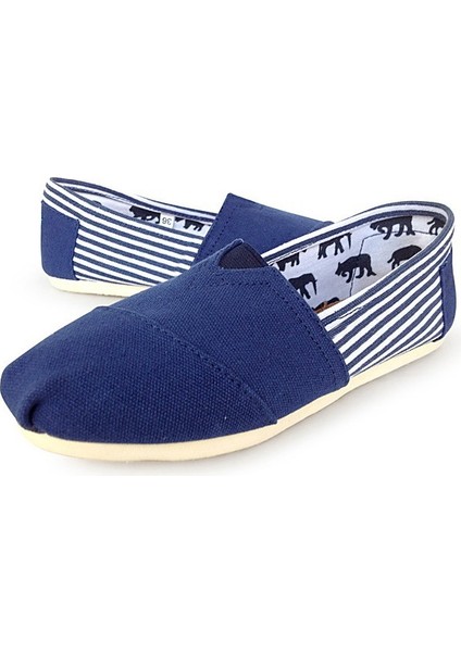 Toms Erkek&kadın Kanvas Ayakkabılar Lazy Loafer'lar Çift Ayakkabı Şerit (Yurt Dışından)