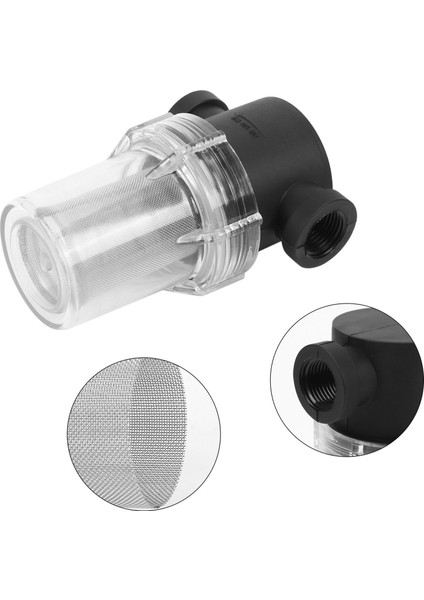 Sediment Için Bahçe Hortumu Filtresi-2x Bahçe Hortumu Filtre Eki-Siyah ve Şeffaf (Yurt Dışından) indirimleri