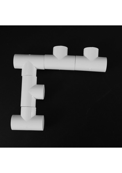 Jaerbee 20MM Pvc Tee 3 Yollu Su Borusu Boru Adaptör Konnektörleri Beyaz 30 Adet (Yurt Dışından)