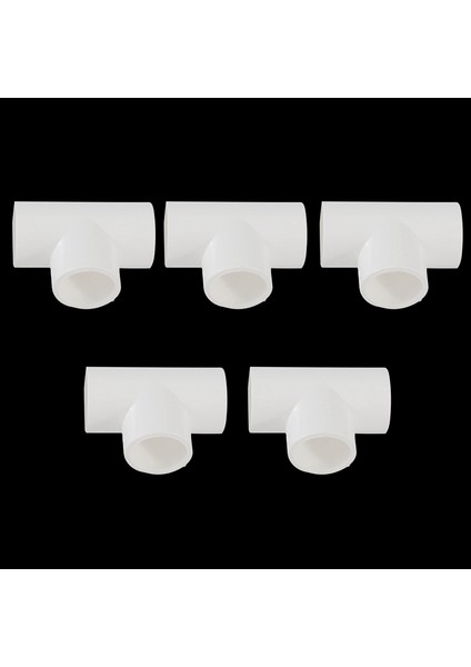 Jaerbee 20MM Pvc Tee 3 Yollu Su Borusu Boru Adaptör Konnektörleri Beyaz 30 Adet (Yurt Dışından)
