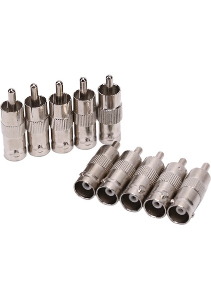 10 Adet Bnc Dişi Rca Erkek Koaksiyel Kablo Video Adaptörü Tv Konektörü Cctv Güvenlik (Yurt Dışından) fiyatları