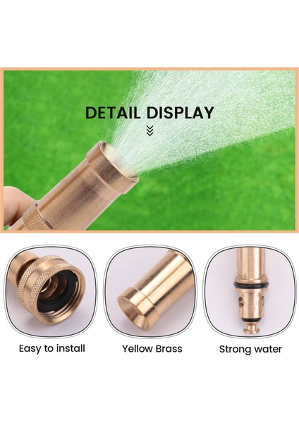 Ağır Hizmet Tipi Pirinç Ayarlanabilir Büküm Hortum Nozulu, 2 Paket, Bahçe Sulama Pirinç Hortum Nozulu (Yurt Dışından) fırsatları