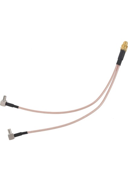 8 Inç Sma Dişi Y Tipi 2 x Ts9 Açı Erkek Konnektör Ayırıcı Birleştirici Kablo, Altın ve Gümüş (Yurt Dışından)