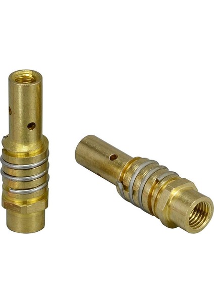 Mıg Kaynak Sarf Malzemeleri-10 x Temas Ucu 0,8 mm M6 5 x Koruma Kabı / Gaz Nozulu 2 x Uç Tutucu-Difüzör 1 x Anahtar (10CM)-GÜMÜŞ ve Altın (Yurt Dışından)