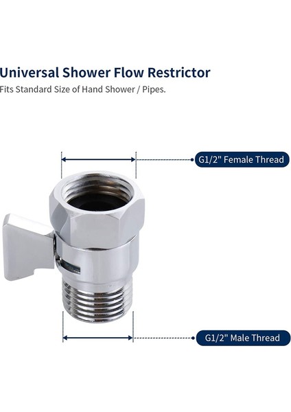 Ncanruı Su Akış Kontrolü Kapatma Vanası, El Duş Başlığı ve Bide Püskürtücü Için Pirinç Ayarlanabilir Su Basınç Regülatörü (Yurt Dışından) fırsatları
