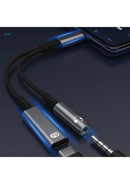 USB Tip C Kulaklık Adaptörü USB C Pd 3.0 Hızlı Şarj (Yurt Dışından) fırsatları