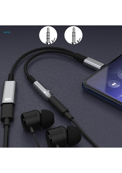 USB Tip C Kulaklık Adaptörü USB C Pd 3.0 Hızlı Şarj (Yurt Dışından) indirimleri