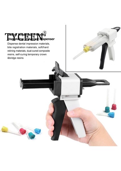 Diş Ölçü Karıştırma Dağıtım Tabancası Evrensel Dağıtıcı Tabancası 1:1 /1:2 Silikon Kauçuk Dağıtıcı Tabancası 10:1 Diş Hekimi Araçları (Yurt Dışından)