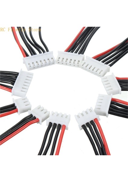 Adet/grup Lipo Şarj Dengeleyici Fiş 2s 3s 4s 6s Tel Konnektör 22AWG 300MM Jst Xh Kablo Rc Şarj Cihazı Parçaları (Yurt Dışından)