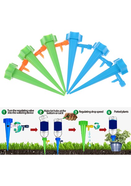 Adet Sulama Spikes Cihazı Otomatik Bitkiler Kendinden Su Damla Sulama Sistemi Bir Güneş Işığı Süper Mağaza (Yurt Dışından) indirimleri
