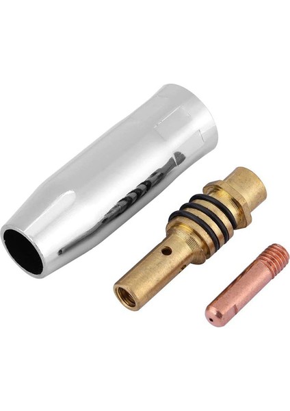 Kaynak Torcu Sarf Malzemesi-10 x Konik Takılabilir Gaz Memesi 20 x M6 0,8 mm Meme 4 x Tutma Yaylı Meme Tutucusu 4 x Yalıtkan 2 x Alet-Altın ve Gümüş (Yurt Dışından)