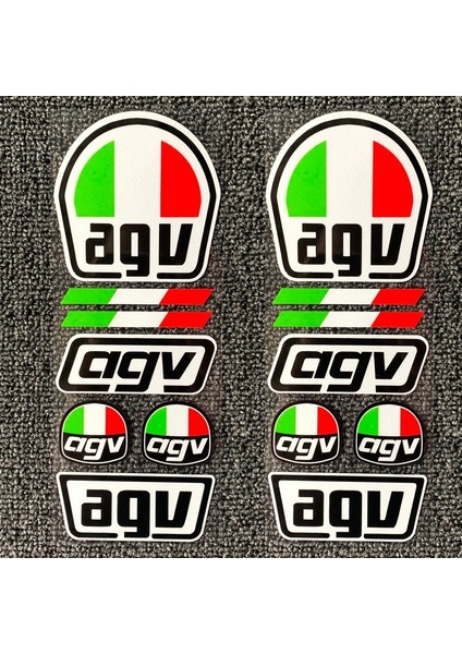 [indirimde] 2set Agv Kask Çıkartmaları Yan Çıkartmalar (Yurt Dışından)