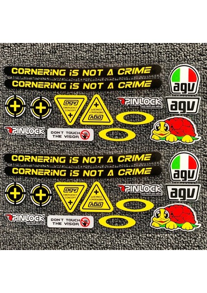 [indirimde] 2set Agv Kask Çıkartmaları Yan Çıkartmalar (Yurt Dışından) indirimleri